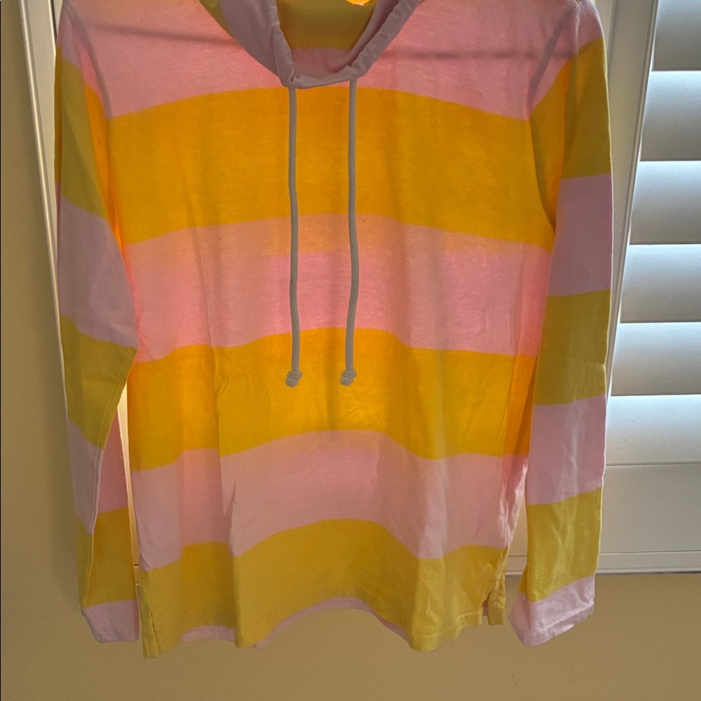 J. Crew Yellow Pullover Hoodie